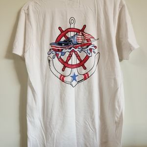 Knotty yachting adorable boating shirt, womens size large